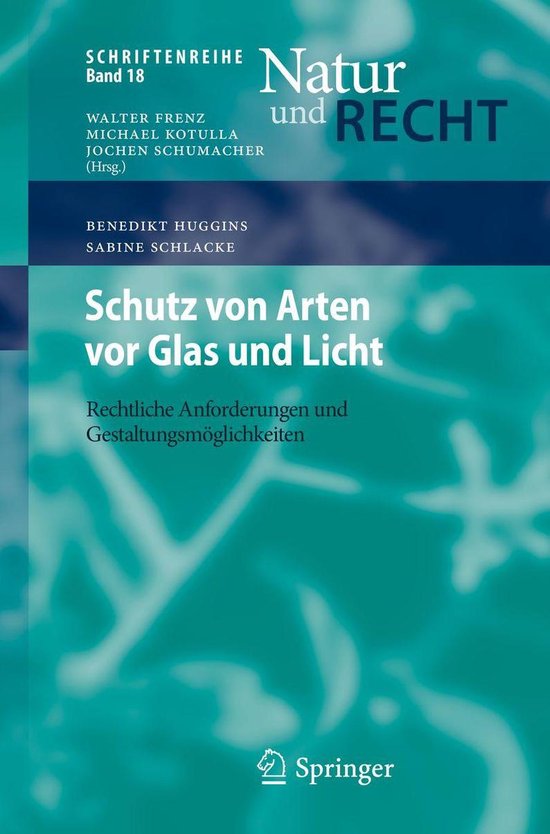 Schriftenreihe Natur und Recht - Schutz von Arten vor Glas u ... - cover