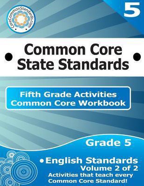 Fifth Grade Common Core Workbook - English Activities - cover