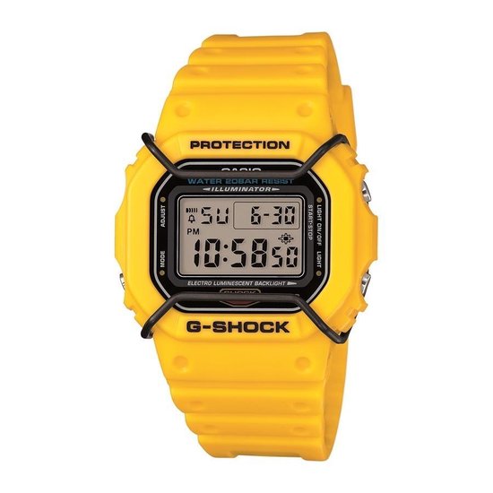 ondersteuning Nat Wortel Casio G-Shock horloge DW-5600P-9ER - Horloge - 43 mm - Rubber - Geel |  bol.com