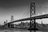 Canvas San Francisco Bay Bridge zwart wit