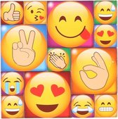 13x Emoji smiley koelkast memo magneten