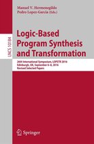 Lecture Notes in Computer Science 10184 - Logic-Based Program Synthesis and Transformation