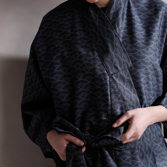 //Seahorse Matcha kimono indigo M - Seahorse