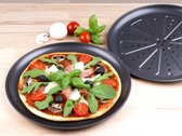 2 Stuks Pizza Bakblik |Pizzaplaat | Non stick | 28cm voor in de oven