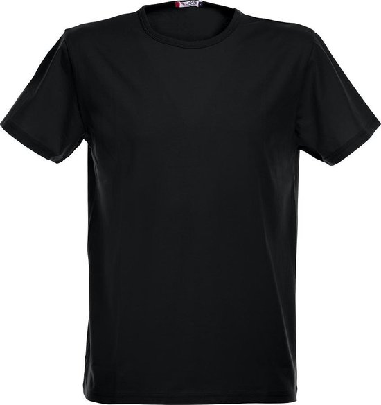 Clique Strecht-T T-Shirt Zwart maat XL
