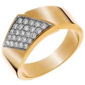 Orphelia RD-33073/52 - Ring - geelgoudkleurige 18 Karaat - Diamant 0.38 ct