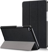 Tri-Fold Book Case met Wake/Sleep - Geschikt voor Huawei MediaPad M5 8.4 Hoesje - Zwart