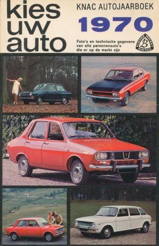 Kies uw auto.  KNAC autojaarboek 1970 - cover