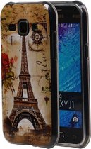 Eiffeltoren TPU Cover Case voor Samsung Galaxy J1 Hoesje