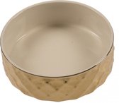 Eetkom stone deco oro goud 16 cm