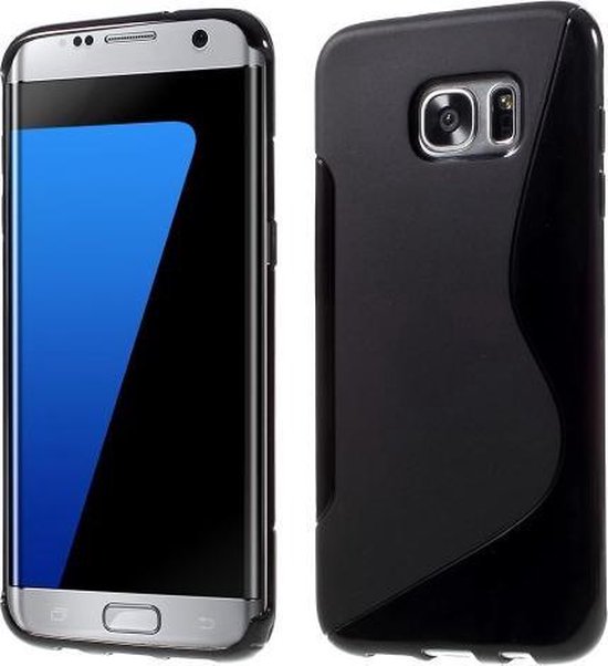 bibliotheek wervelkolom Druif Comutter silicone case cover zwart Samsung Galaxy S7 Edge | bol.com
