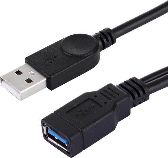 2 in 1 USB 3.0 Female to USB 2.0 + USB 3.0 Male Kabel voor Computer /  Laptop, Length: 29cm | bol.com