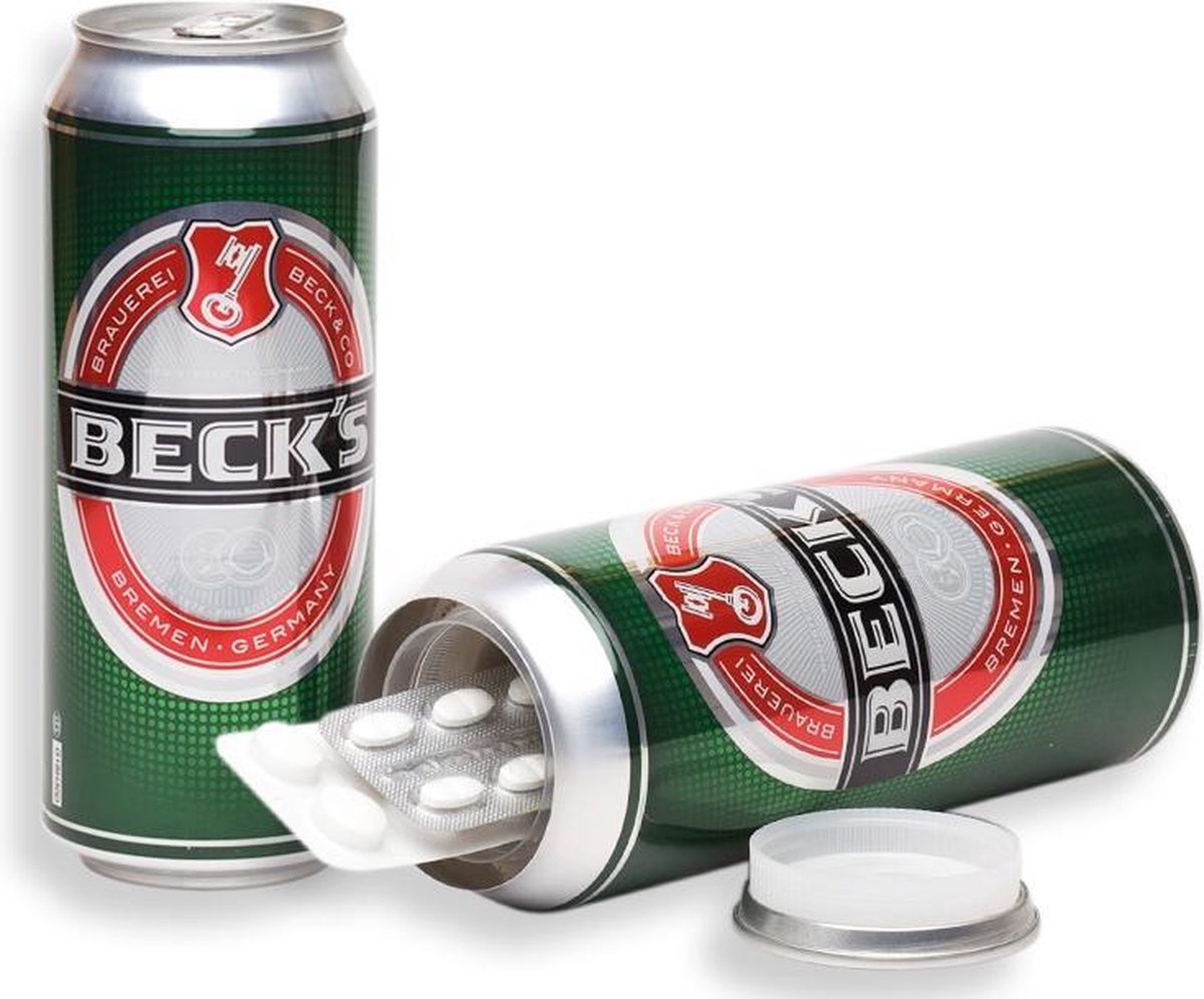 Kameleon geheime kluis - Becks bier blikje