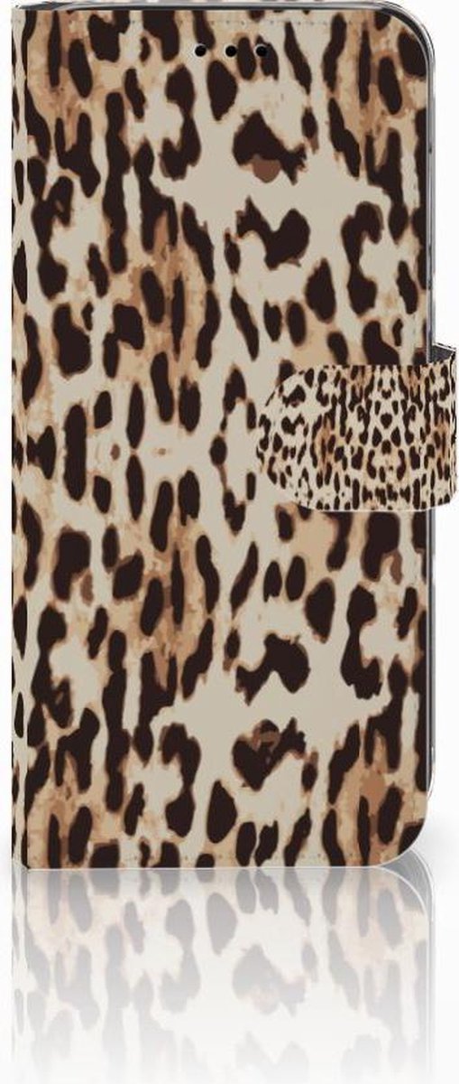 Huawei P20 Lite Telefoonhoesje met Pasjes Leopard