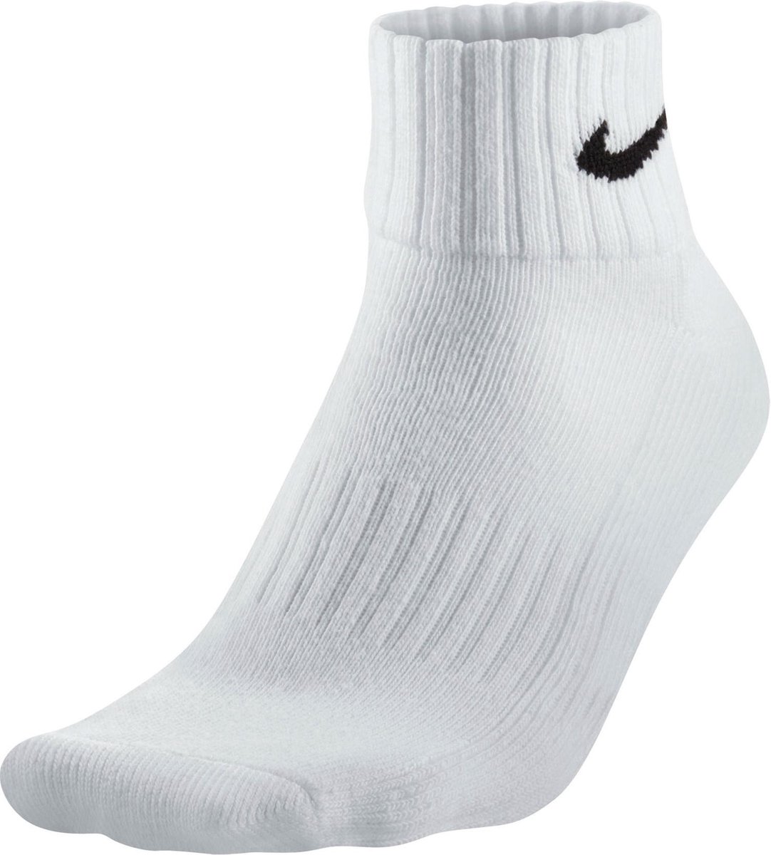 Nike Value Cotton Cushion Quarter Sportsokken – Unisex Wit