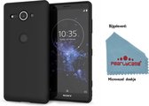 Pearlycase.. Zwart TPU Siliconen Case Hoesje voor Sony Xperia XZ2 Compact