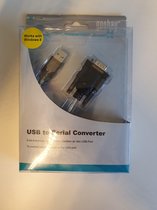Goobay USB/RS232 converter câble Série Noir USB Type-A DB-9