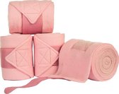 Polarfleece bandages in tas lichtroze 300 cm