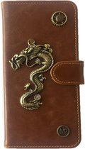 MP Case Mystiek design Bruin Hoesje voor Samsung Galaxy Note 8 Draak Bedel