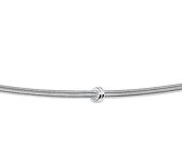 The Jewelry Collection Armband Slang En Knoop 1,5 mm - Zilver