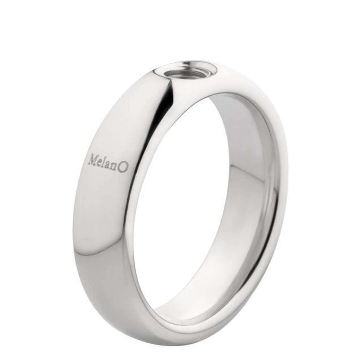 Melano Twisted Tracy ring - dames - zilverkleurig - 4mm - maat 50