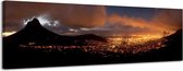 Kaapstad - Canvas Schilderij Panorama 118 x 36 cm