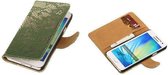 Lace Donker Groen Samsung Galaxy A3 Hoesjes Book/Wallet Case/Cover