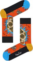Happy Socks - Megan Massacre - Limited Edition Leaf Skull Orange - Maat 36-40