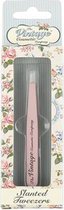The Vintage Cosmetic Company Slanted Tweezer Soft Touch Pink