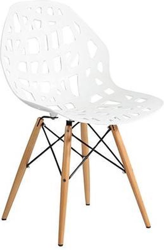DS4U® forest stoel - - kunststof kuipstoel - design stoel - wit |
