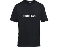 T-shirt Eindbaas TKM 110/116 zwart | bol.com
