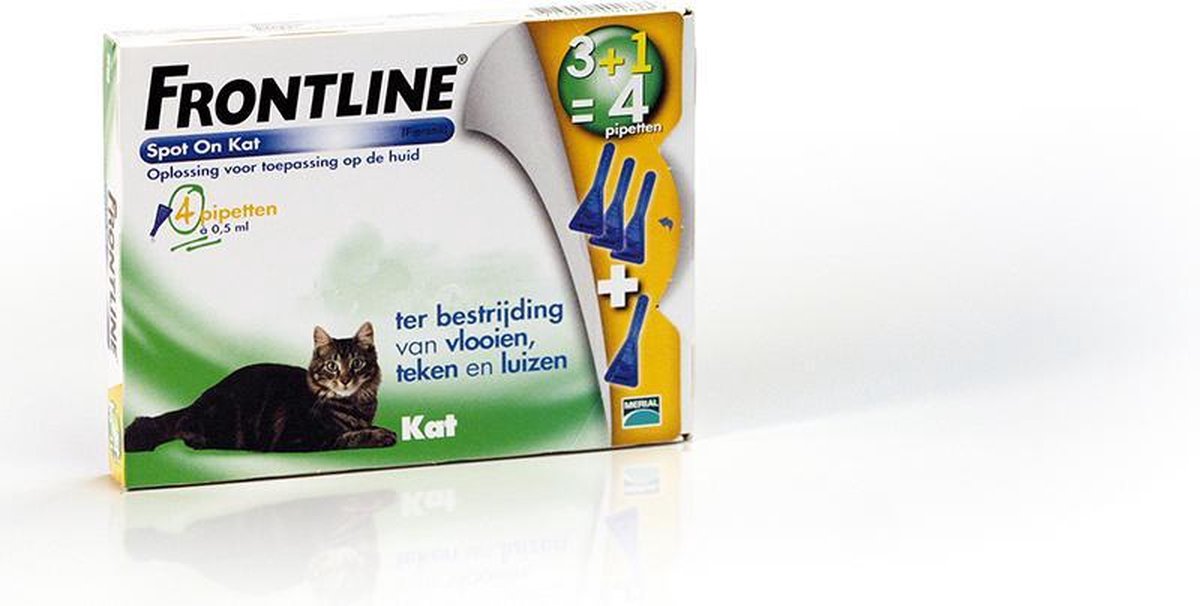 bouw Midden Koning Lear Frontline Spot-On Anti vlooienmiddel Kat - 6 pipetten | bol.com