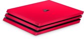 Playstation 4 Pro Console Skin Rood