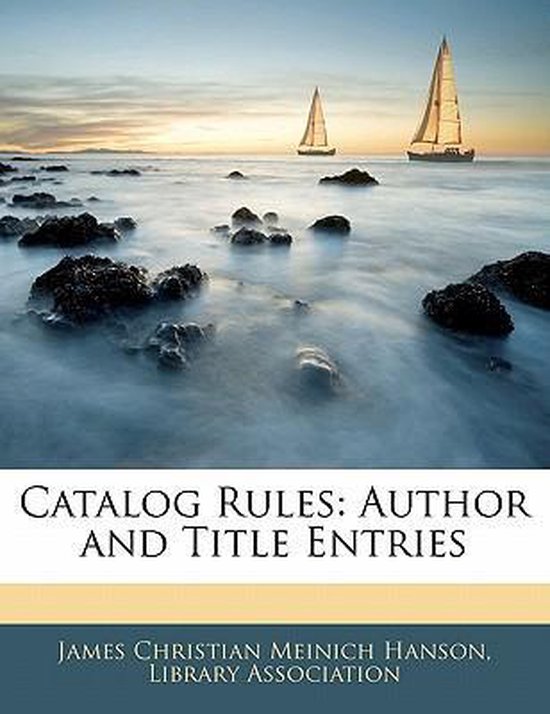 Catalog Rules 9781141425693 Association Library Boeken