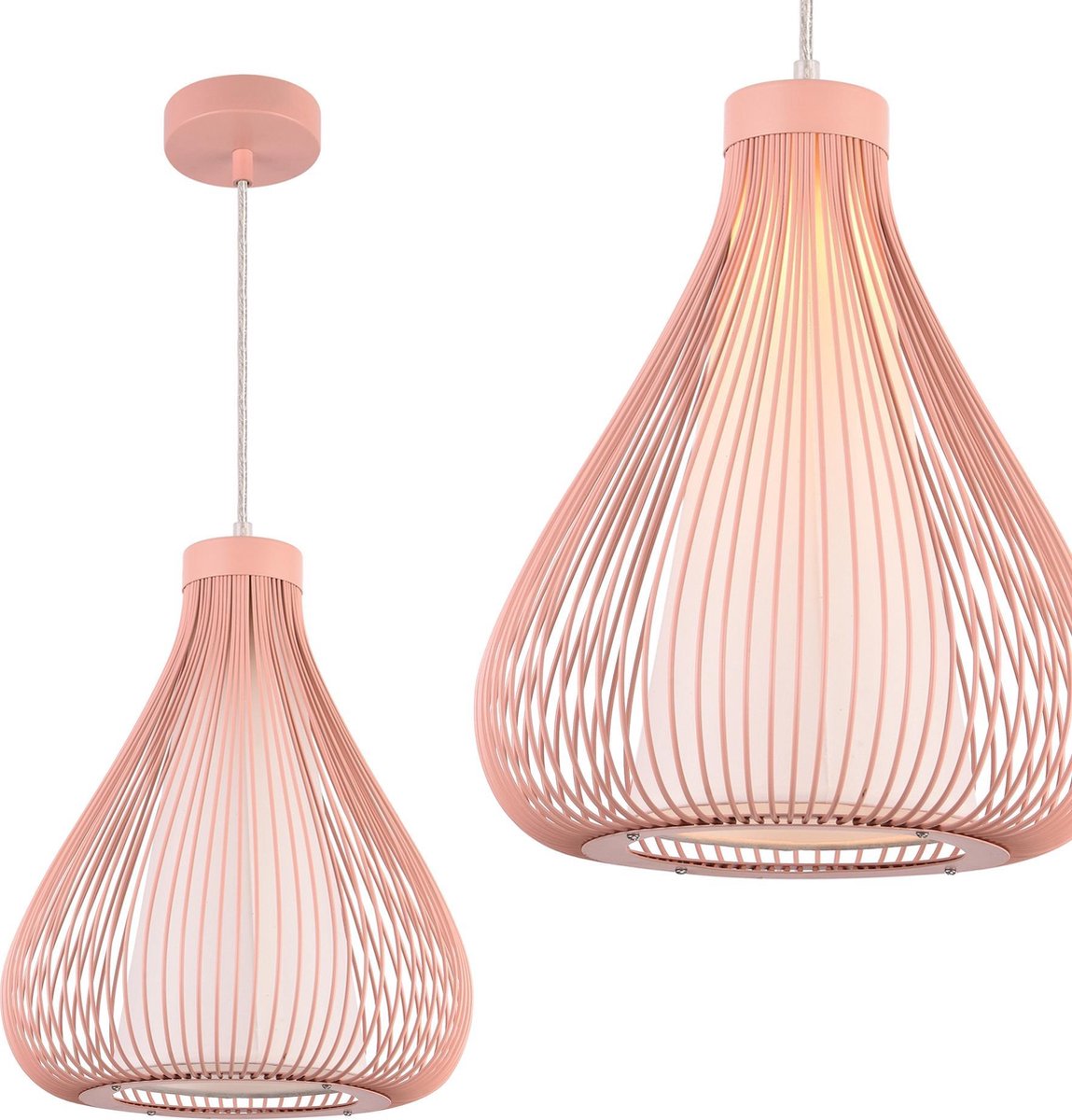 lux.pro]® Decoratieve design hanglamp Miami - rose goud | bol.com