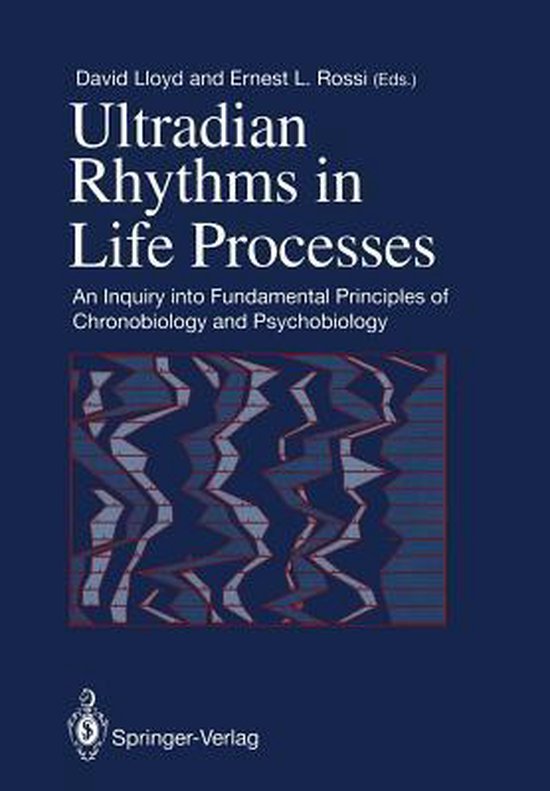 Boekomslag 'Ultradian Rhythms in Life Processes' met grafische weergave van ritmes.