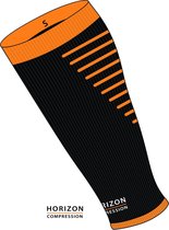 Horizon Calf sleeves Compressie tubes zwart / oranje Medium