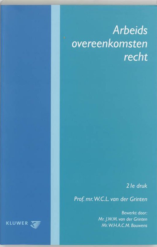 9789013012279 - Arbeidsovereenkomstenrecht
