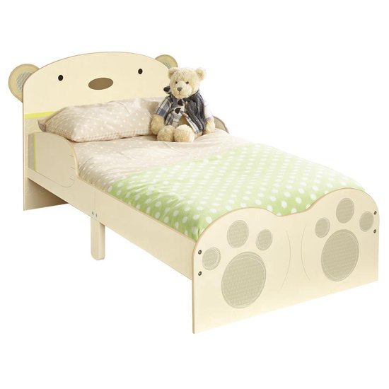 Worlds Apart Bear Hug Bed Beige 77 x 145 cm