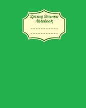 Spring Sermon Notebook