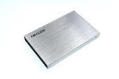 Ninzer 2.5" HDD of SSD aluminium schijf behuizing / case USB 3.0 | Zilver