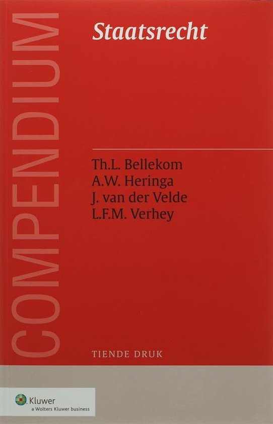 Cover van het boek 'Compendium van het staatsrecht / druk 10'