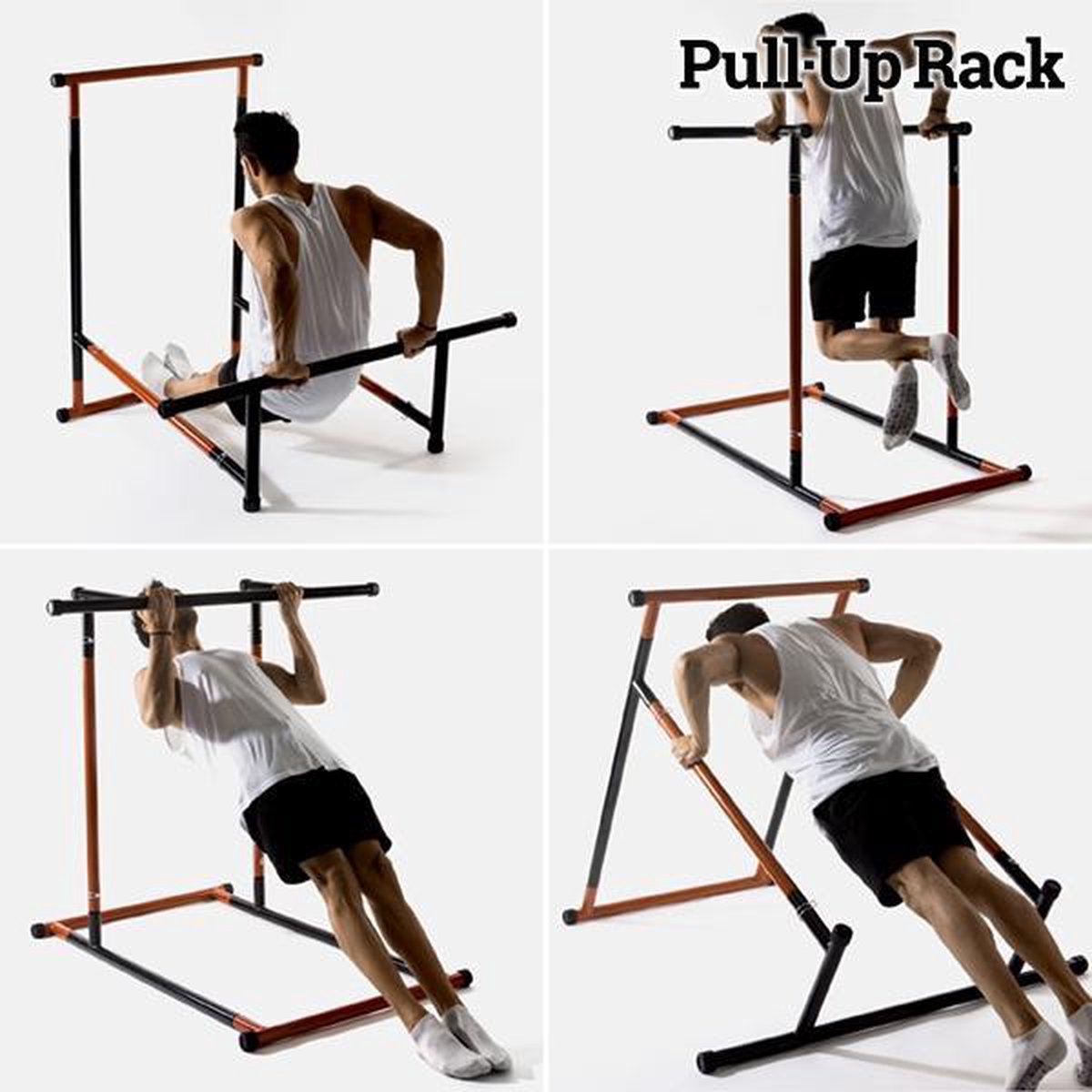 shunyi fashion Optrekstang Pull Up Bar Fitness voor Pullups, Multifunctionele Optrekstang 80-130 cm, Max Capaciteit:150 KG Fitness voor Pullups Zwart Rood