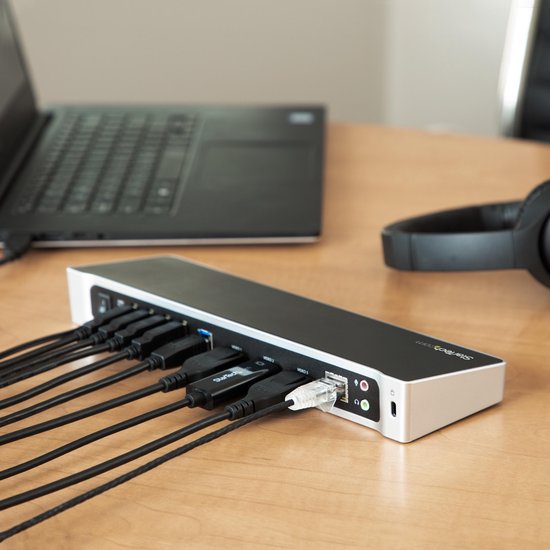 KVM Docking Station for Two Laptops USB3