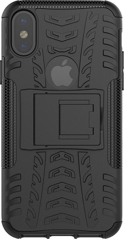Dazzler IPX-123, Case voor iPhone X, schokabsorberend, uitsparingen voor  warmte, zwart | bol.com