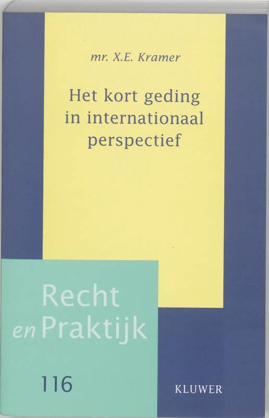 Het kort geding in internationaal perspectief - cover