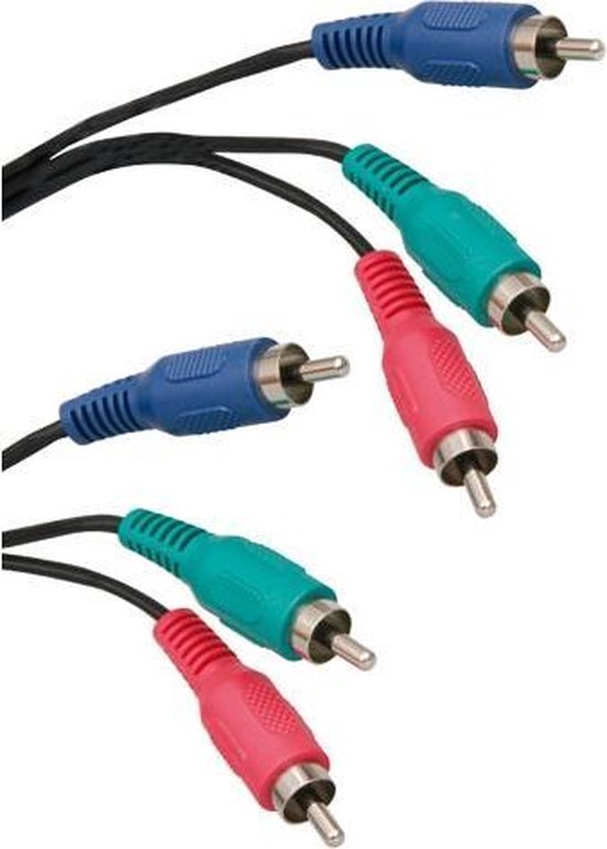 bol.com | ICIDU Component Video Cable, 2m 2m 3 x RCA 3 x RCA Zwart component  videokabel (YPbPr)