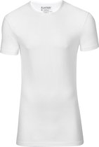 Slater 6600 - Stretch 2-pack T-shirt V-hals korte mouw wit XL 95% organisch  katoen 5%... | bol.com