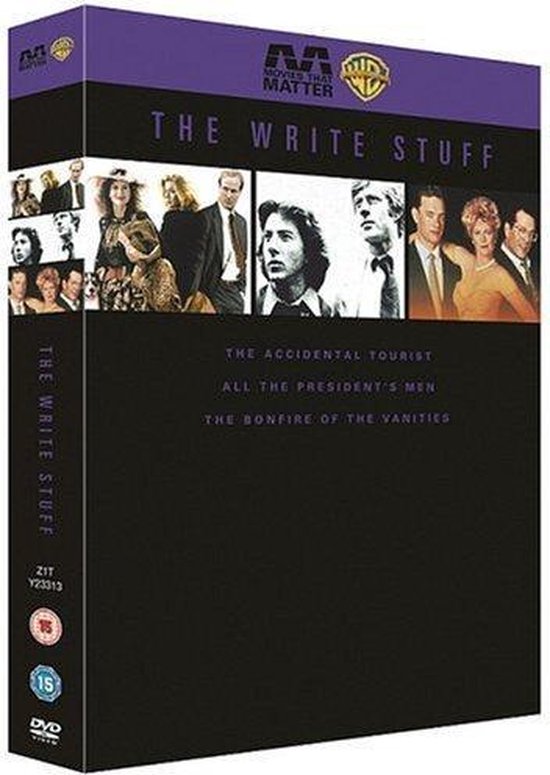 the Write Stuff                 the Accidental Tourist +  All the President´s Men + the Bonfire of the Vanities