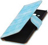 Hagedis Bookstyle Hoes - Wallet Case Telefoonhoesje - Geschikt voor Samsung Galaxy J2 J200F Turquoise